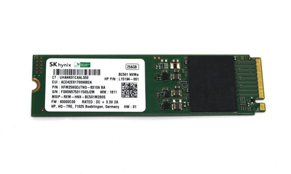 Dysk SSD NVMe / SK Hynix BC501 / 256 GB / M.2 PCIe 3.0