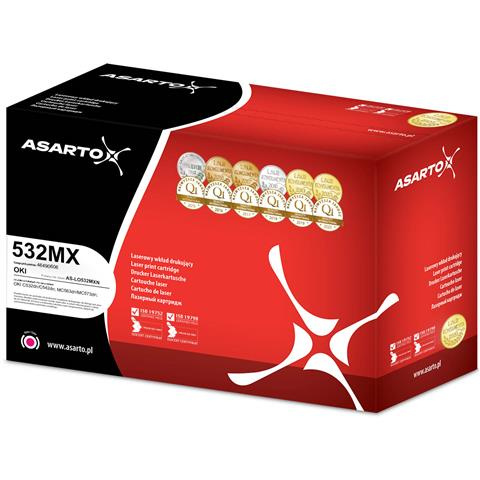 Zgodny Toner Asarto AS-LO532MXN zamiennik OKI 532MX | 46490606 | 6k | magenta