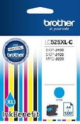 Oryginalny Tusz LC525XL C 1.3k Cyan do Brother DCP-J105/J100/MFC-J200