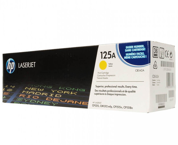 Oryginalny Toner HP 125A CB542A do HP 1.4k Yellow 