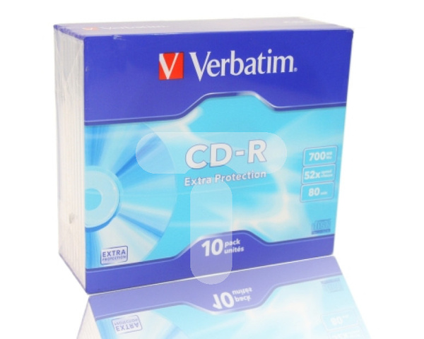 Verbatim CD-R 52x 700MB 10p slim case