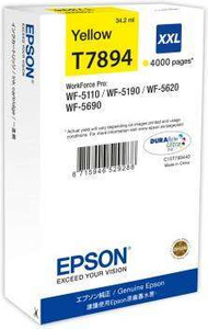 Oryginalny Tusz T7894XXL do Epson 4k Yellow