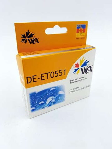 Zamiennik EPSON T0551 C13T05514010 18ml Black tusz marki WOX do R240 R245 RX420 RX425 RX520