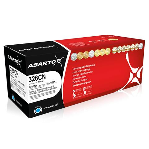 Toner zgodny z TN326C | 3,5k | cyan marki Asarto do DCP-L8400 HL-L8250 MFC-L8650