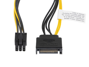 Kabel, Lanberg SATA zasilający - PCI Express 6Pin 20cm