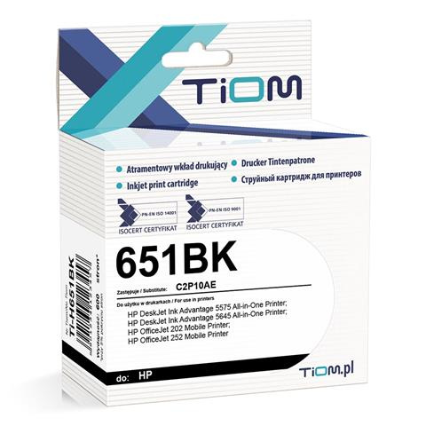 Zgodny Tusz Tiom Ti-H651BK zamiennik HP 651BK | C2P10AE | 22ml | black