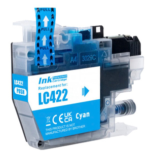 Tusz Cyan LC-422C zamiennik LC422C 11ml marki DDPrint do Brother MFC J5340DW J5340DWE J5345DW J5740DW J6540DW J6540DWE J6590DW J6940DW