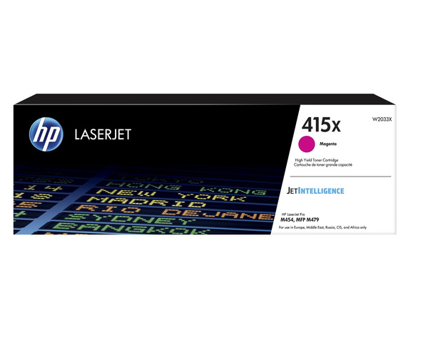 Oryginalny Toner HP 415X W2033X do HP Color 6k Magenta do HP Color LaserJet Pro M454dn/M454dw/M454fw/M454nw/ M479dn/M479dw/M479fdn/ M479fdw/M479fnw/ E45028dn/E47528f/ M455dn/M480f