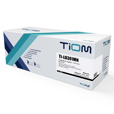 Zgodny Toner Tiom Ti-LO301MN zamiennik Oki C301M | 44973534 | 1,5k | magenta