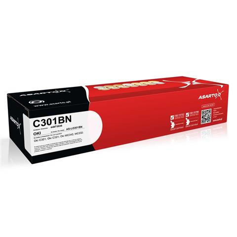 Toner zgodny z Oki C301BN | 44973536 | 2,2k | black marki Asarto do Oki