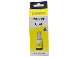 Oryginalny Tusz Epson T6644 do Epson EcoTank 70 ml Yellow do Epson ET-2500/ET-2550/ET-2600/ ET-2650/ ET-3600/ET-4500/ET-4550/ ET-14000/ ITS L3050/ITS L3060/ITS L3070/ L100/L110/L210/L300/L310/ L350/L355/L365/L382/L386/ L550/L565/ L655/L1300