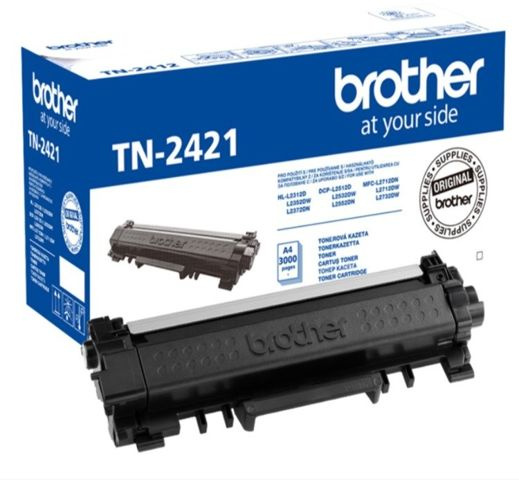 Nowy Oryginalny Toner Brother TN2421 / TN-2421 do Brother DCP-L2512D/L2532DW/L2552DN/HL-L2312D/L2352DW/L2372DN/MFC-L2712DN/L2712DW/L2732DW/L2752DW