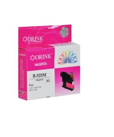 Zamiennik Brother LC525XL 15ml Magenta tusz marki Orink do DCP-J105 J100 MFC-J200