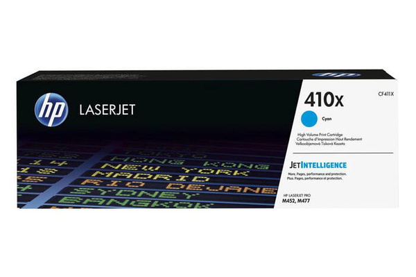 Oryginalny Toner HP 410X CF411X 5k Cyan do HP Color LaserJet Pro M452dn/M452nw/ M477fdw/M477fdn/ M477fnw/M377dw