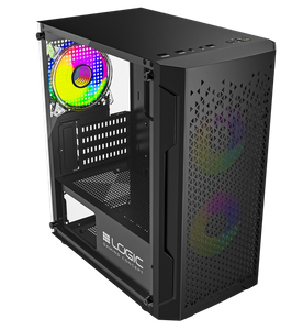 Nowy gamingowy Logic Aramis czarny ARGB MINI AMD Ryzen 5 4500 3,6 GHz / 32 GB / 960 SSD / Win 11 + Nvidia RTX 4060Ti [8GB]