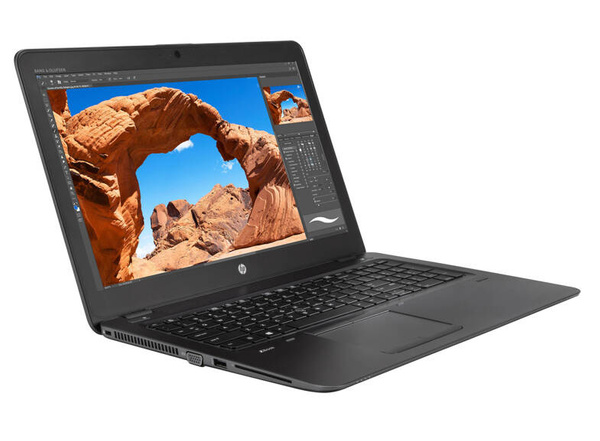 Poleasingowy Laptop HP Zbook 15 G4 Core i7 7820HQ (7-gen.) 2,9 GHz / 32 GB / 240 SSD / 15,6'' FullHD / Win 10 Prof. (Update) + Quadro M2200