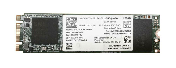 Dysk SSD / Intel SSDSCKKF256H6 / 256 GB / M.2 SATA