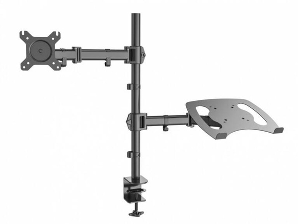 Biurkowy uchwyt, wieszak do dwóch monitorów 17-27” 7kg VX-07