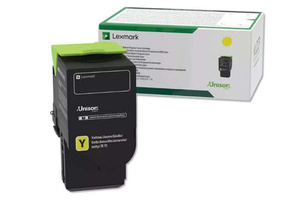 Oryginalny Toner Yellow Lexmark CS421, CS521, CS622, CX421, CX522, CX622, CX625 (78C20Y0)