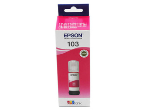 Oryginalny Tusz Epson 103 Magenta 65ml do Epson EcoTank L3110/L3111/L3150/ L3151/L3156/L1110/ L1250/L3251/L3250/ L3160/L3210/L3211/ L3266/L3230/L3231