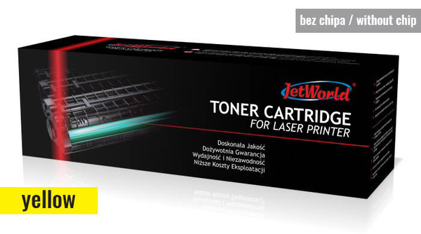 Zamiennik HP 415X W2032X 6k Yellow bez chipu toner marki JetWorld do HP Color LaserJet Pro M454dn/M454dw/M454fw/M454nw/ M479dn/M479dw/M479fdn/ M479fdw/M479fnw/ E45028dn/E47528f/ M455dn/M480f