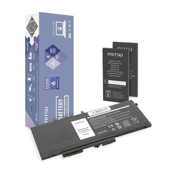 Nowa bateria Mitsu GJKNX BC/DE-5490 zamiennik do laptopa Dell Latitude 5490, 5590 7.6V - 6000 mAh