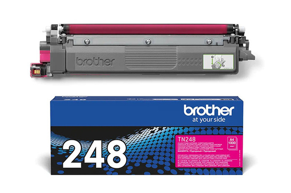 Oryginalny Brother TN248M, TN-248M 1k Magenta toner marki Brother do Brother DCP L3515 L3520 L3527 DCP L3555 L3560 / HL L3215 L3220 L3240 L8230 L8240 / MFC L3740 L3760 L8340 L8390