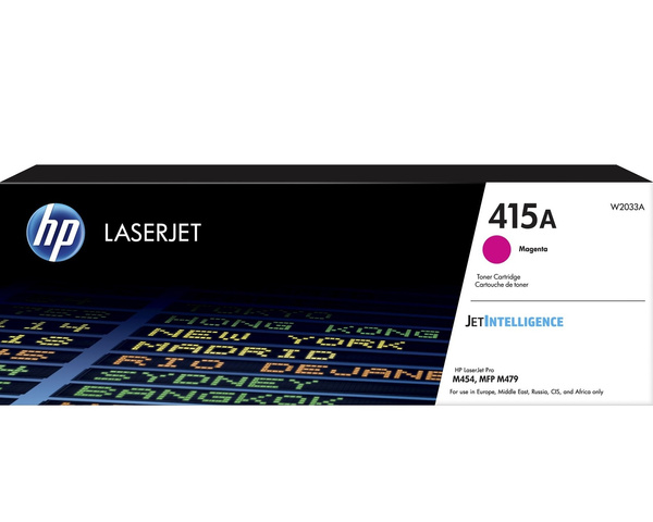 Oryginalny Toner HP 415A W2033A do HP Color 2.1k Magenta do HP Color LaserJet Pro M454dn/M454dw/M454fw/M454nw/ M479dn/M479dw/M479fdn/ M479fdw/M479fnw/ E45028dn/E47528f/ M455dn/M480f