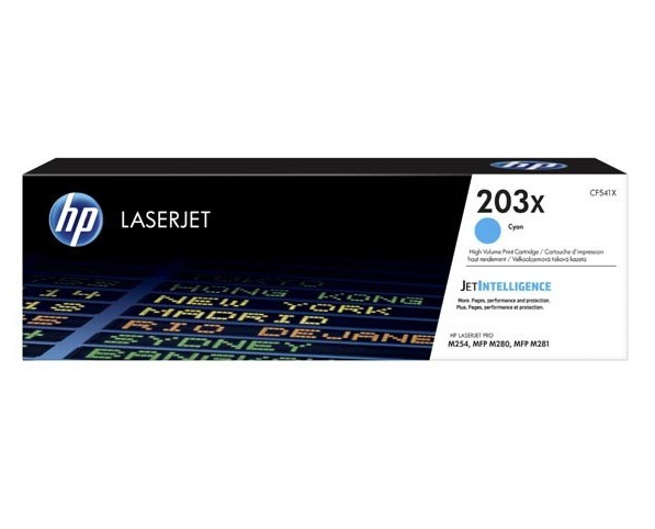 Oryginalny Toner HP 203X CF541X do HP 2.5k Cyan 