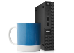 Dell Optiplex 3040 Tiny Core i5 6400T (6-gen.) 2,2 GHz / 8 GB / 240 SSD / Win 10 Prof. (Update) + LCD Dell P2317 + klawiatura + mysz