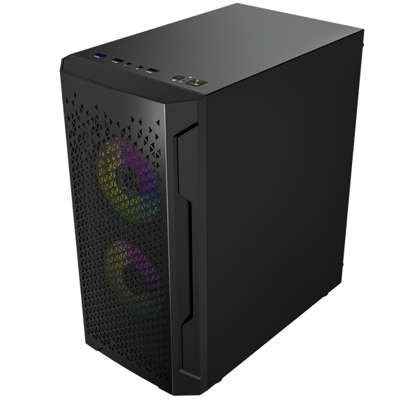 Nowy gamingowy Logic Aramis czarny ARGB MINI AMD Ryzen 5 4500 3,6 GHz / 16 GB / 480 SSD / Win 11 + Nvidia RTX 3060 [8GB]