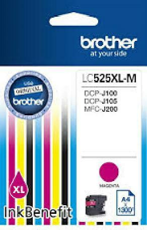 Oryginalny Tusz LC525XL M 1.3k Magenta do Brother DCP-J105/J100/MFC-J200