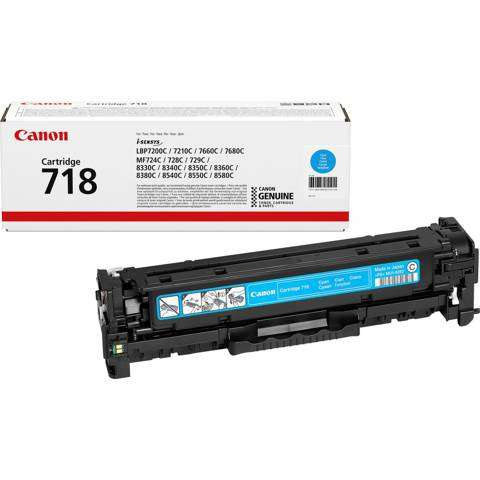 Oryginalny Toner 718 do Canon 2.9k Cyan