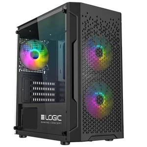 Nowy gamingowy Logic Aramis czarny ARGB MINI AMD Ryzen 5 4500 3,6 GHz / 16 GB / 480 SSD / Win 11 + Nvidia RTX 3060 [8GB]