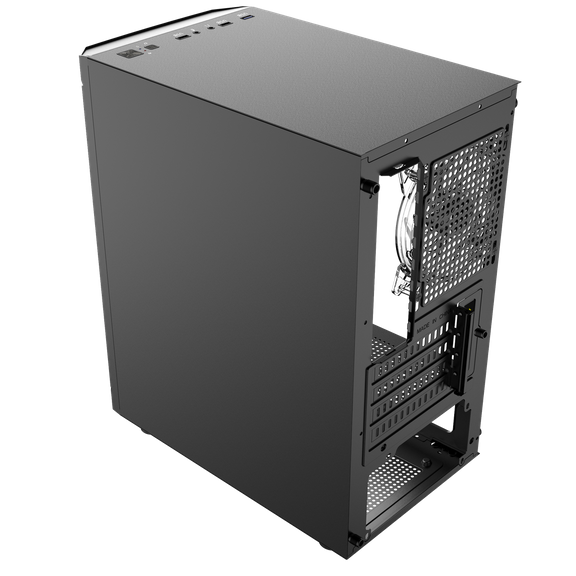 Nowy Komputer gamingowy Logic Aramis czarny ARGB MINI AMD Ryzen 5 4500 3,6 GHz / 16 GB / 480 SSD / Win 11 + Nvidia RTX 3050 [6GB]