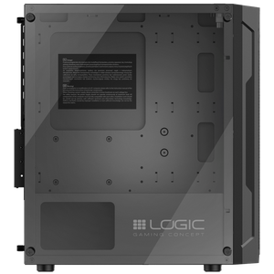 Nowy Komputer gamingowy Logic Aramis czarny ARGB MINI AMD Ryzen 5 4500 3,6 GHz / 16 GB / 960 SSD / Win 11 + Nvidia RTX 3050 [6GB]