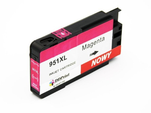 Zamiennik HP 951XL Magenta 30ml tusz marki DDPrint do HP OfficeJet Pro 251 / 276 / 8100 / 8600 / 8610 / 8615 / 8616 / 8620 / 8625