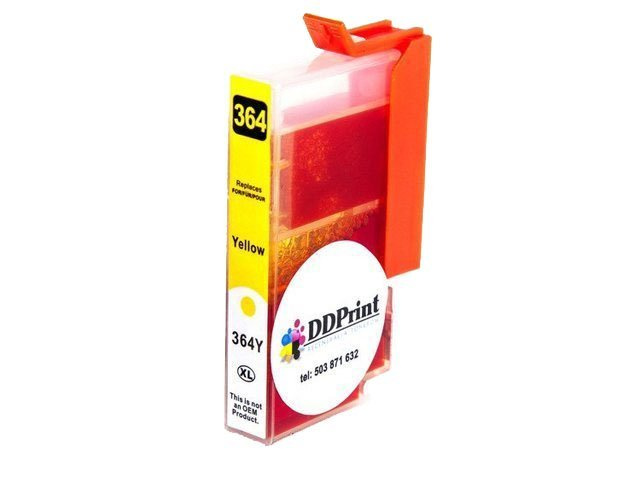 Tusz zamienny HP 364XL Yellow 14,5ml marki DDPrint do HP 3520 5510 5520 3070a 3070 3522 3524 5515