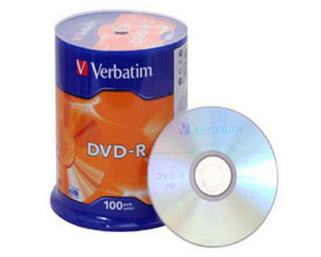 Verbatim DVD-R 16x 4,7GB 100p cake box