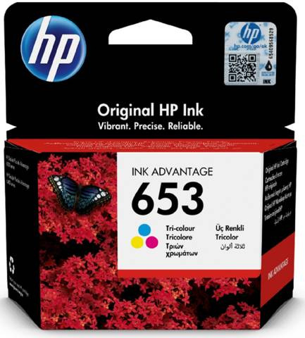 Tusz HP 653 5 ml Color Oryginalny do do HP 6000 6075 6400 6475