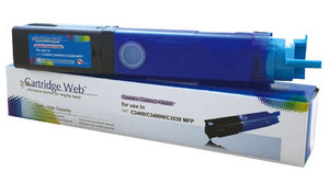 Zamiennik OKI 43459331 2,5k Cyan toner marki Cartridge Web do Oki C3450 C3300 C3400 C3600