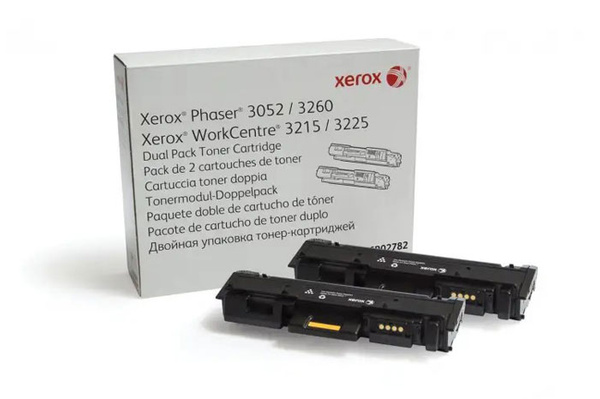 Oryginalny Toner Czarny Xerox 106R02782 (DWUPAK) do Xerox Phaser 3052/3260 / WorkCentre 3215/3225