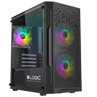 Nowy gamingowy Logic Aramis czarny ARGB MINI AMD Ryzen 5 4500 3,6 GHz / 32 GB / 2 TB SSD / Win 11 + Nvidia RTX 3050 [8 GB]