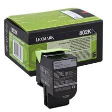 Lexmark Toner 802K 80C20K0 Black 1K