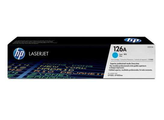 Oryginalny Toner HP 126A CE311A do HP 1k Cyan