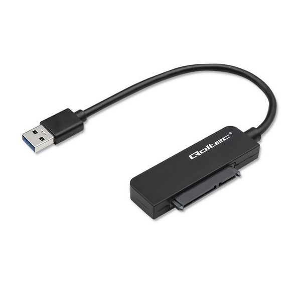 Adapter SATA do USB-A 3.0 Qoltec 52268 / SSD / HDD / 2,5" / 5Gb/s