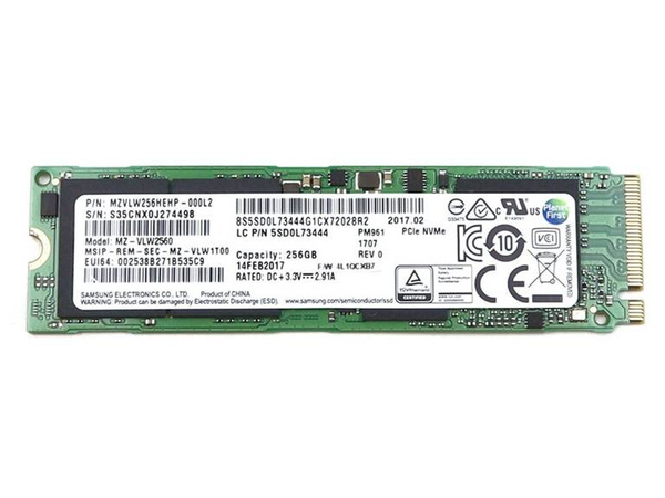 Dysk SSD NVMe / Samsung MZ-VLW2560 PM961 / 256 GB / M.2 PCIe 3.0