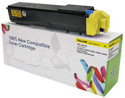 Toner zgodny z Kyocera TK-500Y TK510Y TK520Y 8k Yellow marki Cartridge Web do FS-C5015 FS-C5016 FS-C5020 FS-C5025 FS-C5030