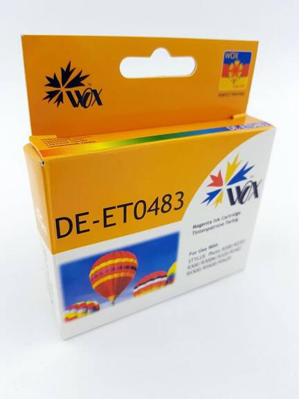 Tusz zgodny z EPSON T0483 C13T048340 18ml Magenta marki WOX do R200 R220 R300 R320 R340 RX500 RX600 RX620 RX640