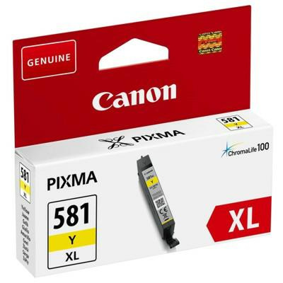 Oryginalny Tusz CLI-581Y XL do Canon 8.3 ml Yellow do Canon PIXMA TR8550/TR7550/ TS6150/TS6151/TS6250/TS6251/TS8150/ TS8151/TS8152/TS8250/TS8251/TS8252/ TS9150/TS9155/TS9550/TS9551C